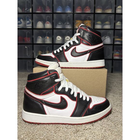 Size 10 - Jordan 1 Retro High OG Bloodline 2019 Excellent Condition Extra Laces - Picture 1 of 9
